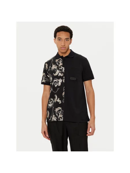 Versace Jeans Couture Polo majica Regular Fit črna