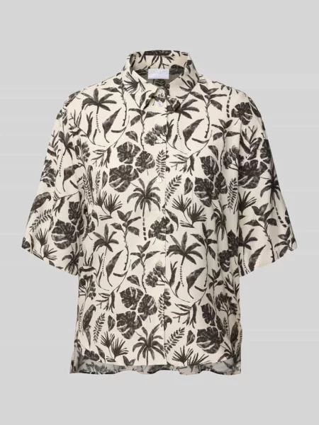 Bluzka o kroju relaxed fit z rękawem Jake*s Collection beżowa