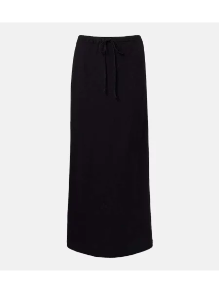 Maxi fusta maxi Velvet de in negru