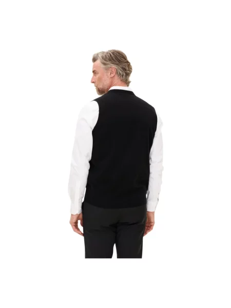 Sweter Oscar Jacobson wełniany czarny