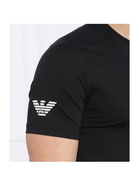 Emporio Armani Funkčné tričko / biela čierna