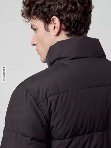 Kurtka pikowana o kroju regular fit ze stójką model ‘PACK’ Only & Sons czarna