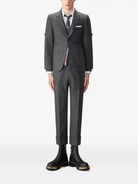 Pantaloni Thom Browne de lână gri