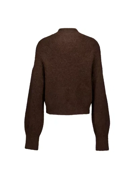 Lekki sweter Zenggi z alpaki brązowy