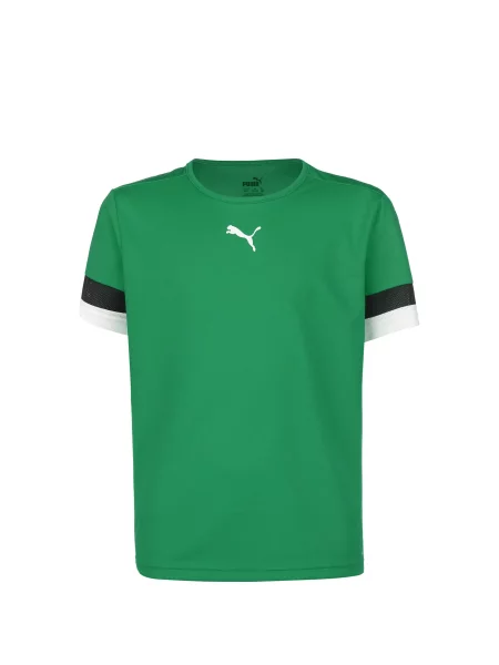 PUMA Funkčné tričko TeamRise smaragdová / čierna biela