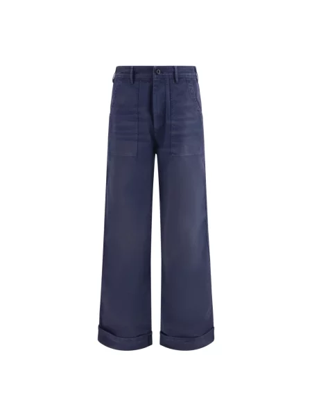 Spodnie Acne Studios niebieskie