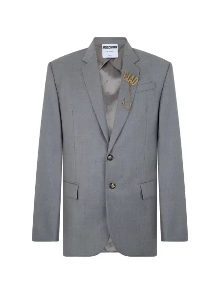 Sacou Moschino cu autograf gri