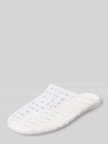 Chodaki w półprzezroczystym designie Bianco białe