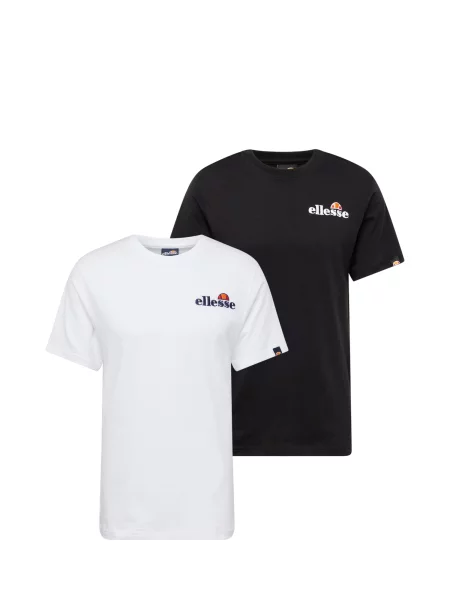 ELLESSE Tricou Voodoo bleumarin / portocaliu / negru alb