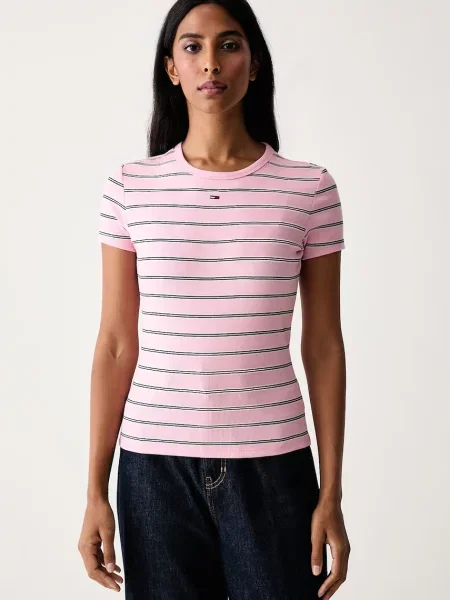 Tommy Jeans T-shirt z różowa