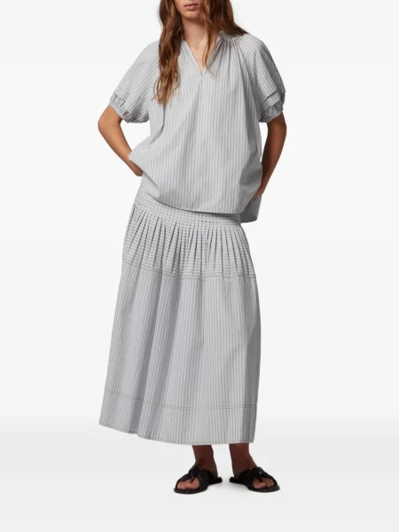 Fustă midi Paul Smith alb