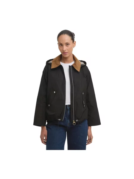 Barbour Kurtka Weaver schwarz czarna