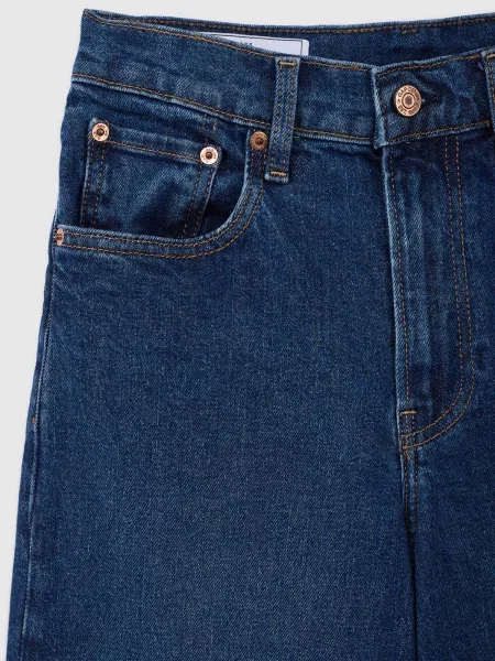 Szerokie jeansy Gap niebieskie