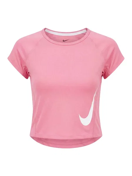 NIKE Tricou funcțional TEMPO SWOOSH roz alb
