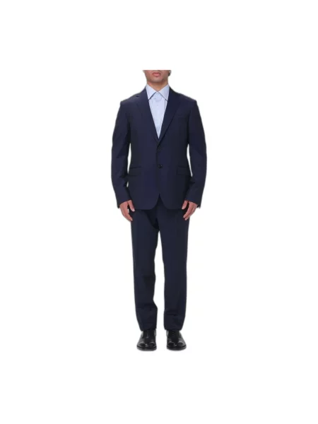 Garnitur Zegna wełniany niebieski