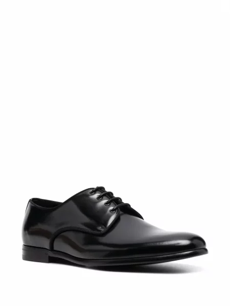 Nėriniuotas derby batai Dolce & Gabbana su raišteliais juoda