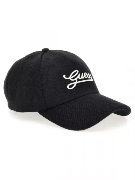 Guess Șapcă baseball cu adaos de lână negru