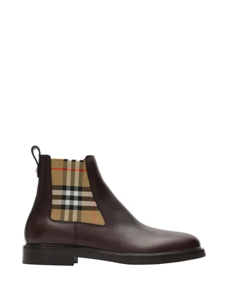 Botine Burberry din piele maro