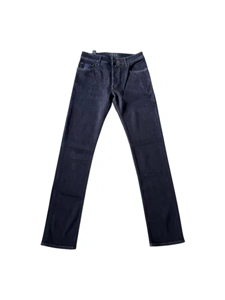 Jeansy straight leg Hand Picked niebieskie