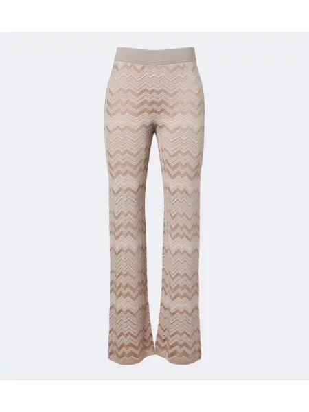 Pantaloni Missoni evazate bej