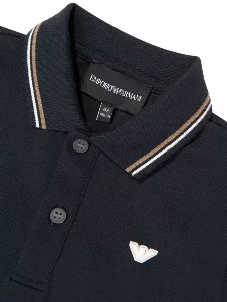 Koszulka polo dziecięca Emporio Armani niebieska