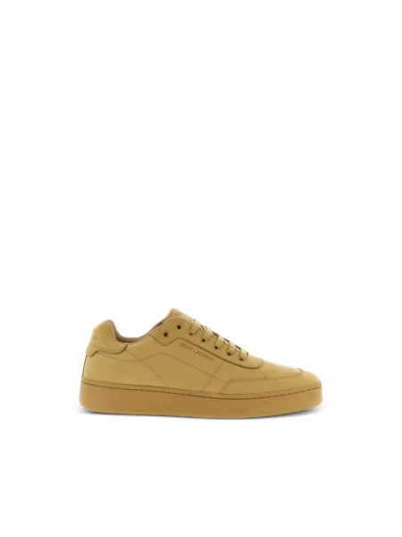 Sneakersy Saint Laurent skórzane brązowe