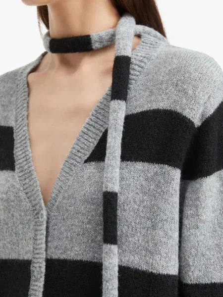 Cardigan B+ab cu dungi gri