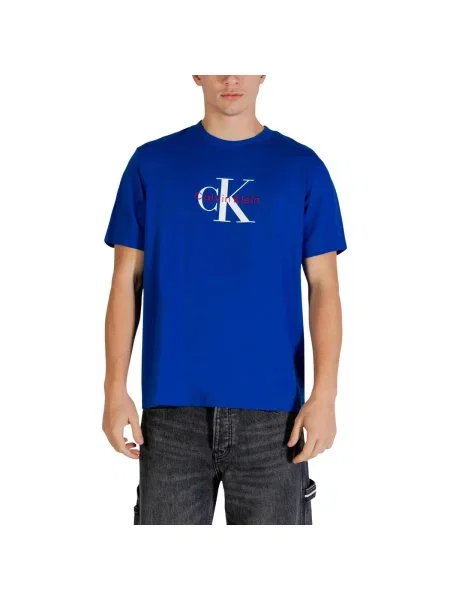 Tricou Calvin Klein Jeans albastru