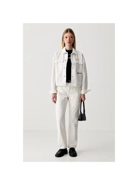 Karl Lagerfeld Jeans jeansy straight beżowe