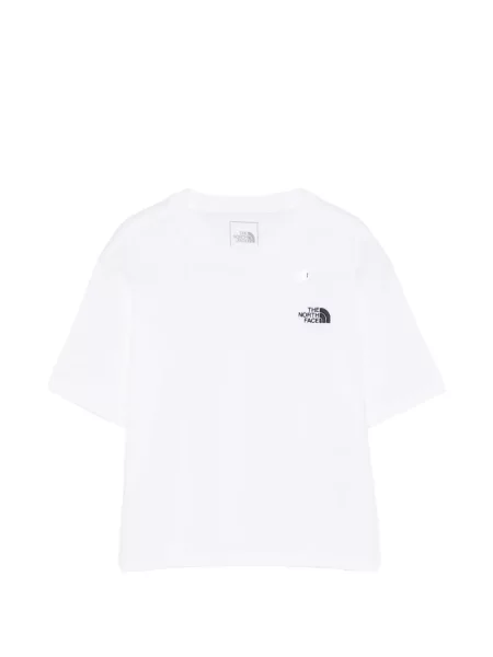 Tricou The North Face cu autograf alb