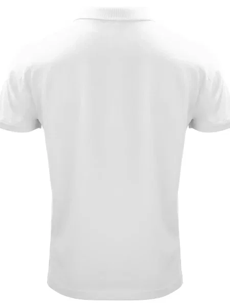 Clique Classic OC Polo z bawełny organicznej – white biały