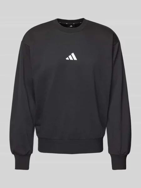 Bluza z wyhaftowanym logo Adidas Sportswear biały