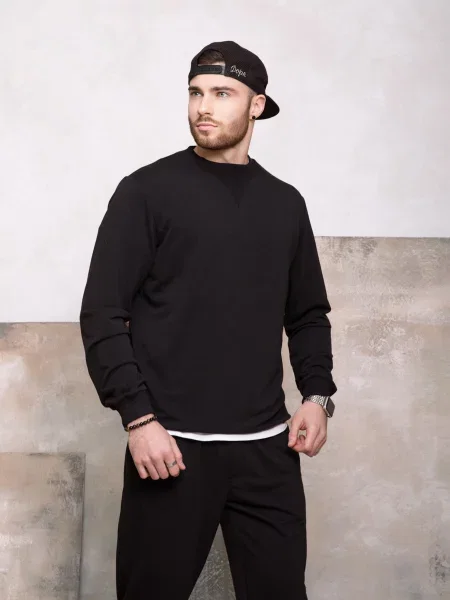 Світшот ISSA Plus чорний