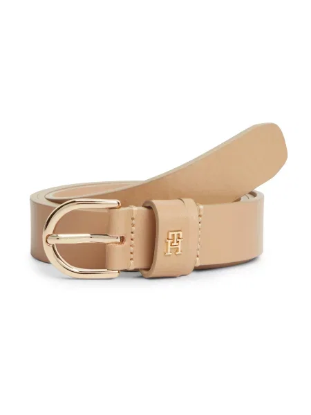 TOMMY HILFIGER Curea ESSENTIAL EFFORTLESS maro deschis bej
