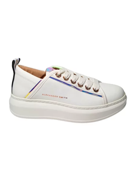 Sneakersy Alexander Smith skórzane białe