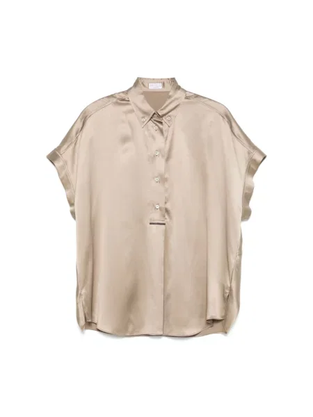 Bluzka Brunello Cucinelli beżowa