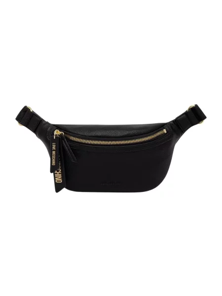 Love Moschino nerka z imitacji skóry czarna