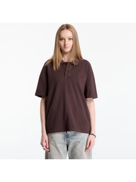 T-shirt Carhartt WIP S/S Wayne Polo UNISEX Palisander Garment Dyed M