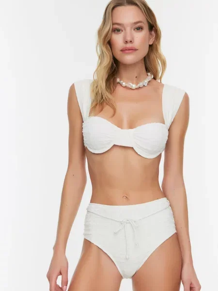 Trendyol Slip costum de baie alb