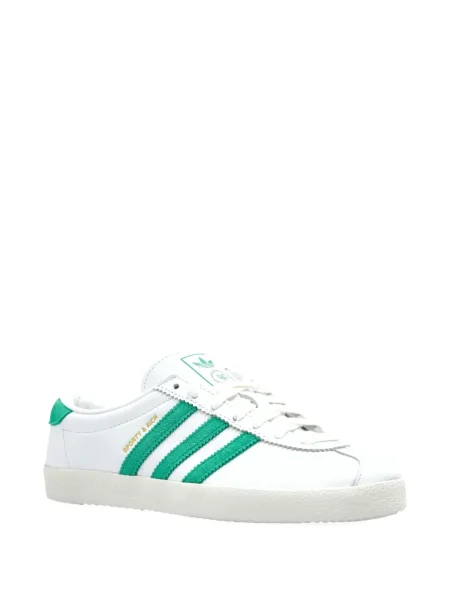 Sneakerși Adidas din piele de căprioară cu dungi alb