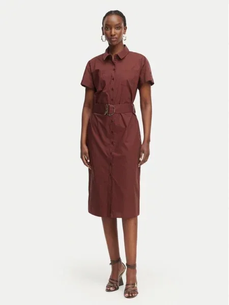 Patrizia Pepe Сукня-сорочка Темно-коричневий коричнева