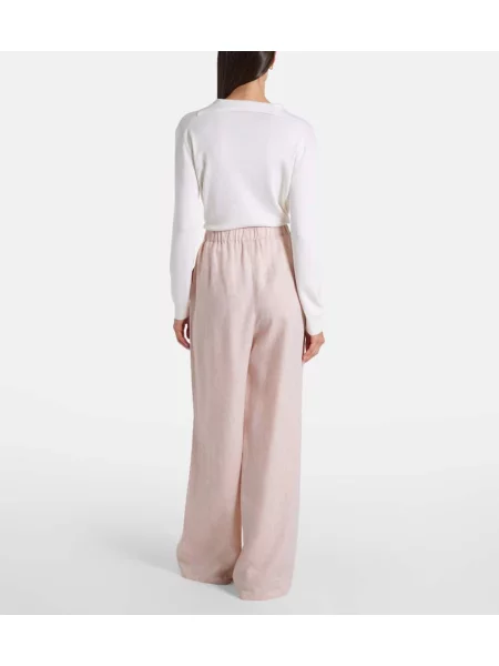 Pantaloni Loro Piana de in roz