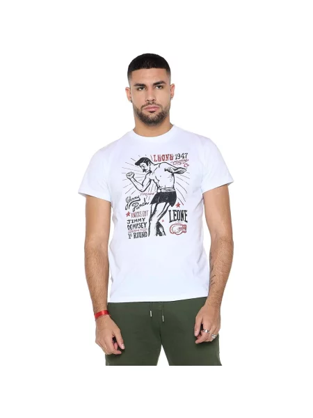 Scurt tricou Leone 1947 cu mâneci scurte alb