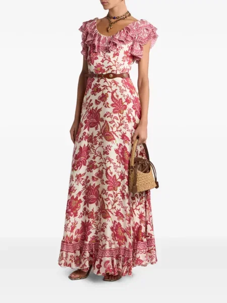 Rochie Etro cu model floral cu imagine de costum