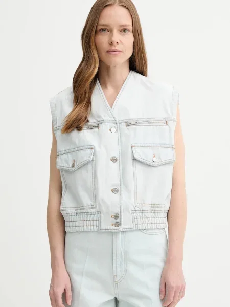 Bally bezrękawnik jeansowy niebieska