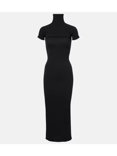 Rochie maxi Alaïa de costum negru