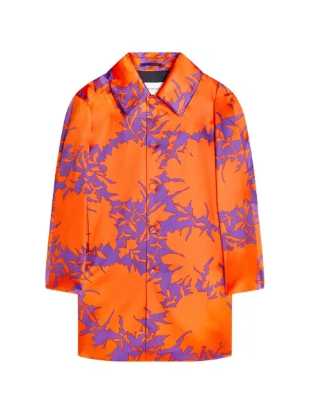 Palton Dries Van Noten portocaliu