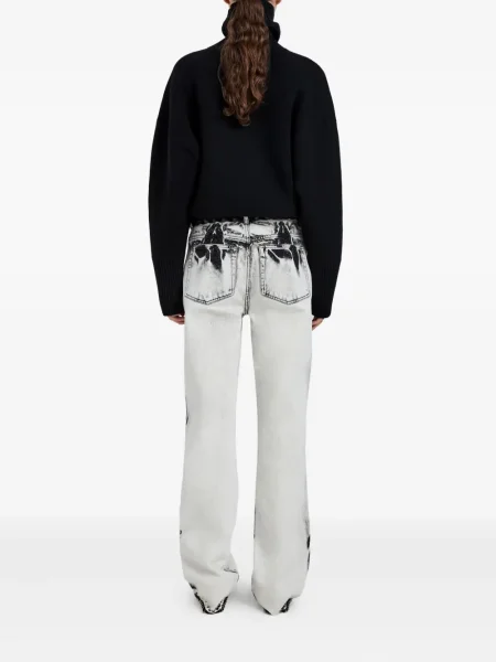 Blugi drepți Proenza Schouler alb