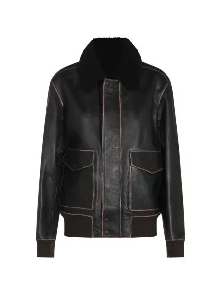 Gulerat geanta de piele Rag & Bone negru
