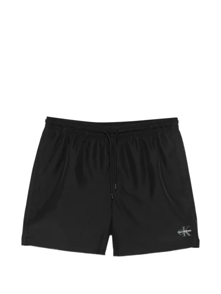 Slip de baie Calvin Klein cu imagine negru